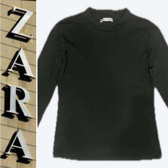 Zara Dark Gray Crew Neck Tee 🔥 - Size M - Picture 1 of 9